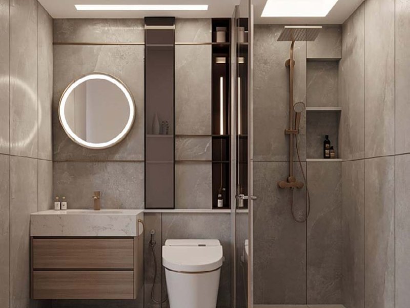 Phòng tắm – căn hộ 3 phòng ngủ · 3B CF – Starlake The Prime K8CT1, Tây Hồ Tây
