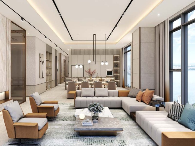 Concept nội thất Nhã nhặn đương đại – căn hộ Penthouse · PENT CA – Starlake The Prime K8CT1, Tây Hồ Tây