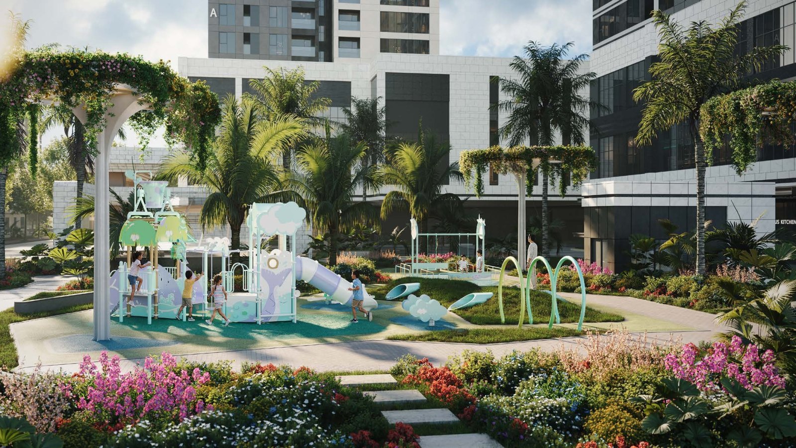 Đồi cỏ địa hình (Play Mounds)