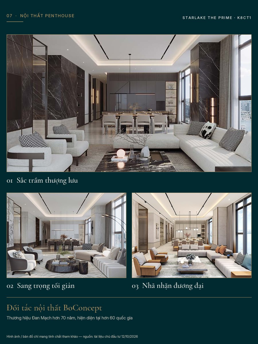 Ba ngôn ngữ thiết kế cho Penthouse — Starlake The Prime K8CT1